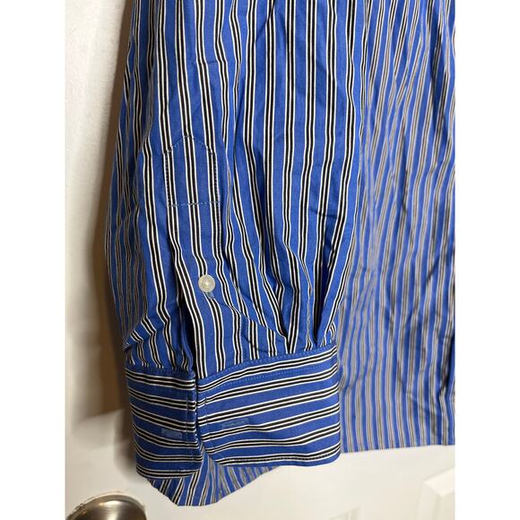 Lauren Ralph Lauren Plus Size 3X Blue Black White Stripe - Picture 5 of 8